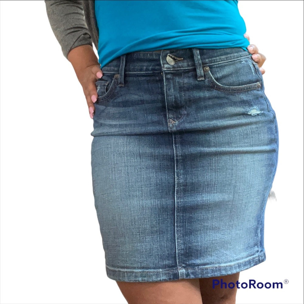 Ann Taylor Loft Denim Mini Skirt - Size 2P